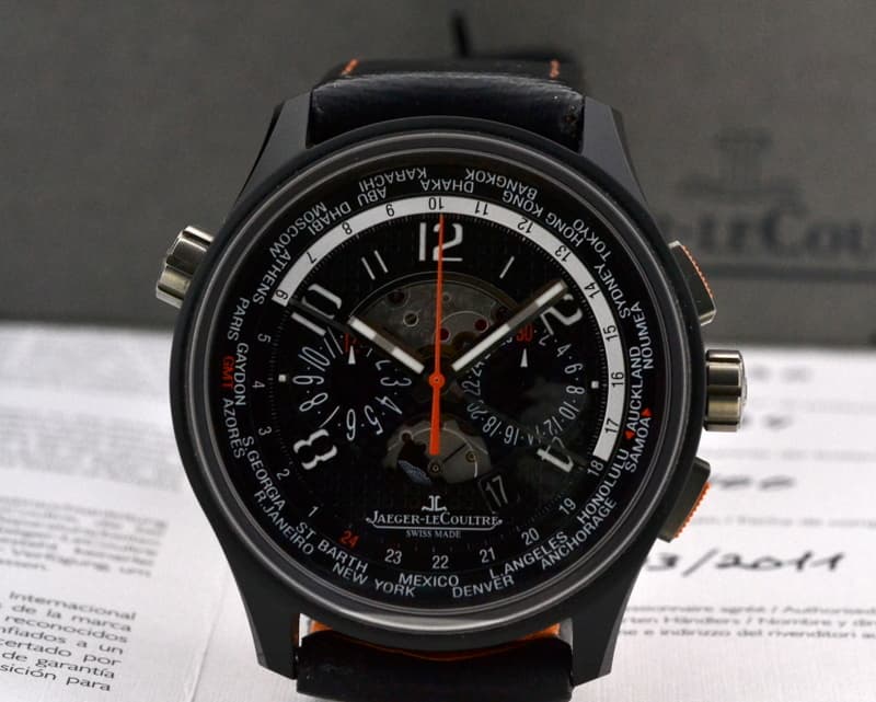 Jaeger LeCoultre AMVOX5 World Chonograph Racing Ceramic / Titanium 