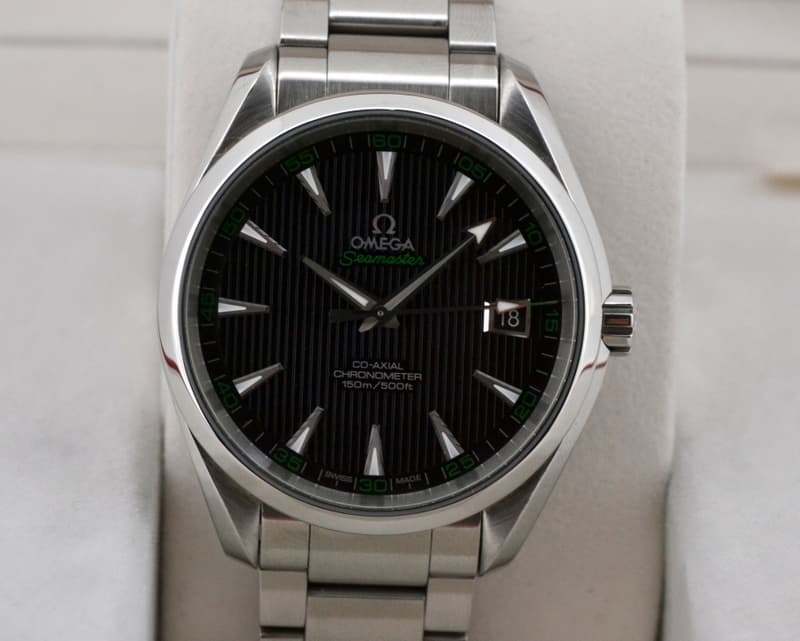 Omega Aqua Terra Co-Axial Date Black Dial SS / SS 