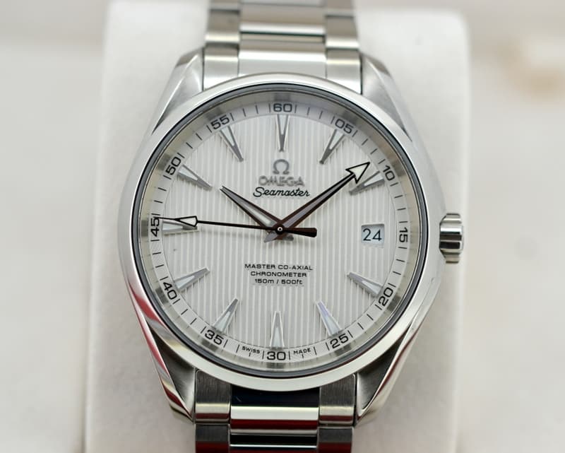 Omega Aqua Terra Co-Axial Date Silver Dial SS / SS 