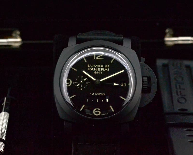Panerai Luminor 1950 10 Day GMT Ceramic Black Dial