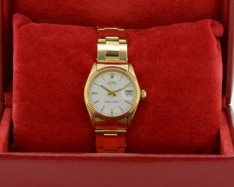 Rolex Datejust Midsize 18K Yellow Gold / Rivet Bracelet 