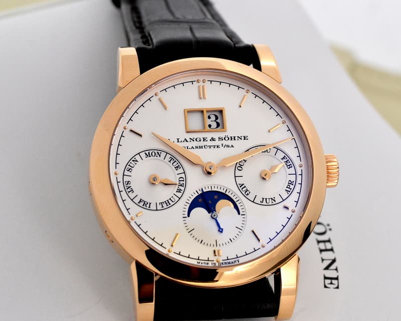A. Lange and Sohne Saxonia Annual Calendar 18K Rose Gold 