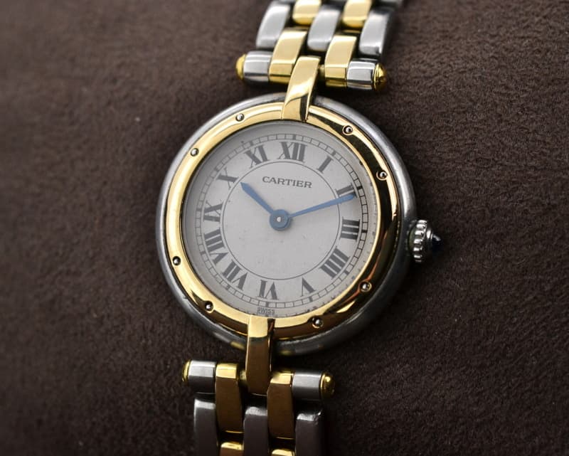 Cartier Ladies Round Panthere Quartz SS / 18K