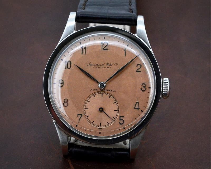 IWC Vintage Caliber 83 RARE Two-Tone Pink Dial SS