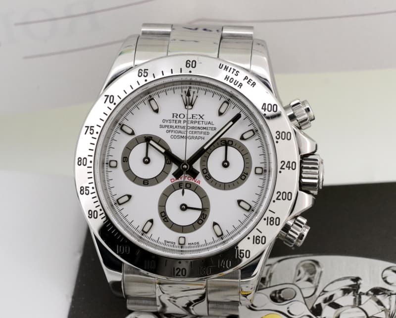 Rolex Daytona White Dial SS 
