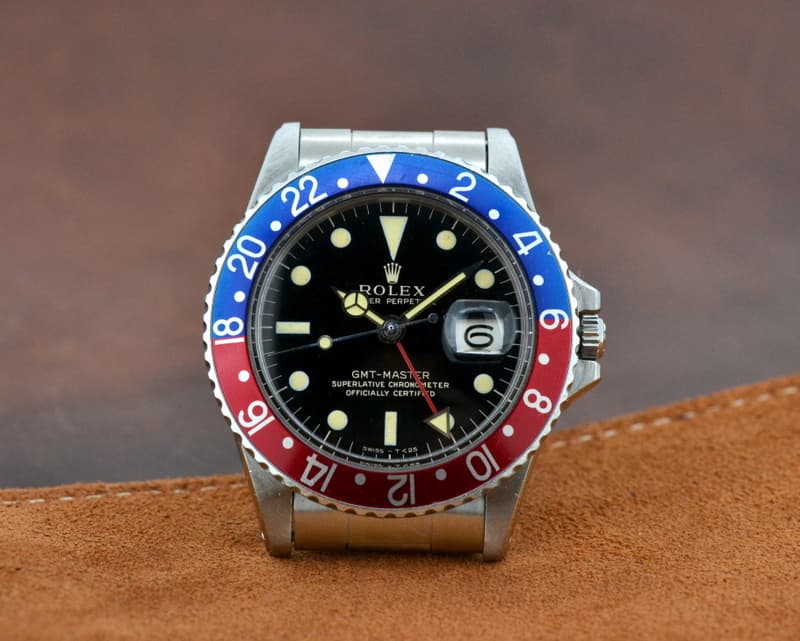 Rolex GMT Master Gilt Dial Pepsi Bezel Circa 1965