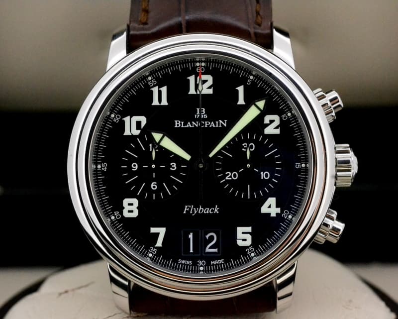 Blancpain Flyback Chronograph Big Date SS Black Dial