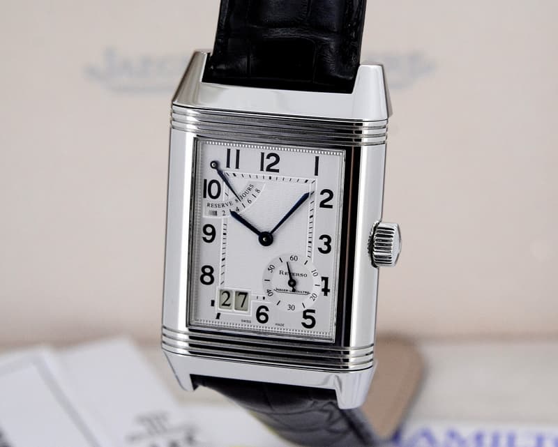 Jaeger LeCoultre Grande Date Reverso SS / Alligator 