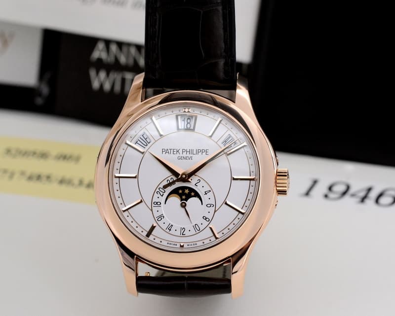 Patek Philippe Annual Calendar Silver Dial 18K Rose Gold 

