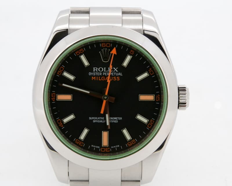 Rolex Milgauss Green Crystal Anniversary Edition