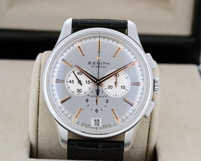 Zenith Captain Chronograph SS / Silver Dial 