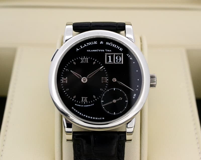 A. Lange and Sohne Lange 1 Platinum Black Dial "DARTH"