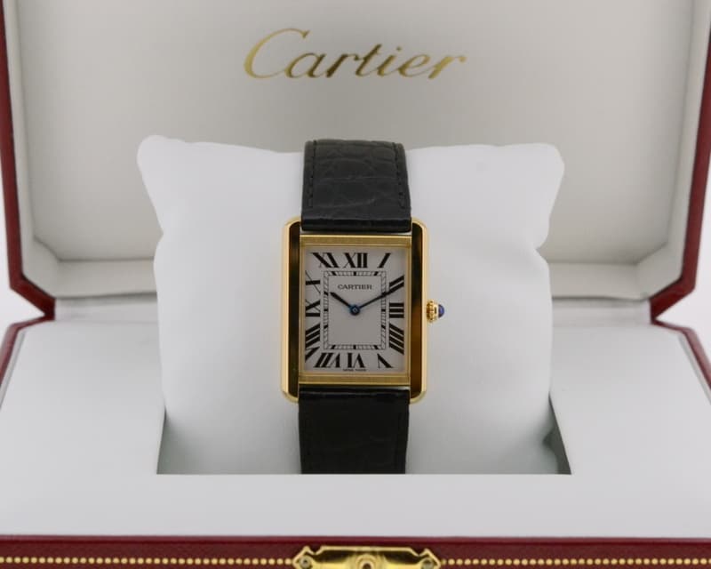 Cartier Tank Solo Medium 18K Yellow Quartz