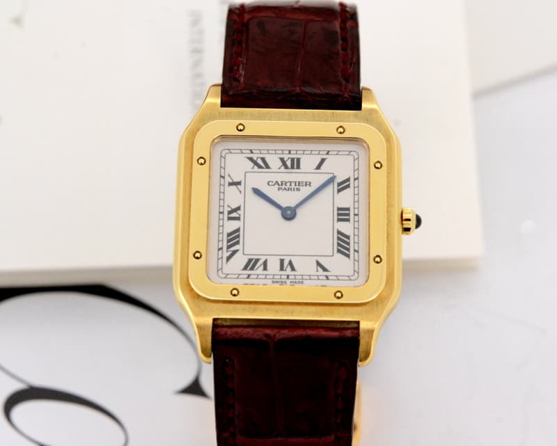 Cartier Santos Dumont 18K Yellow Gold Ultra Thin Manual Wind