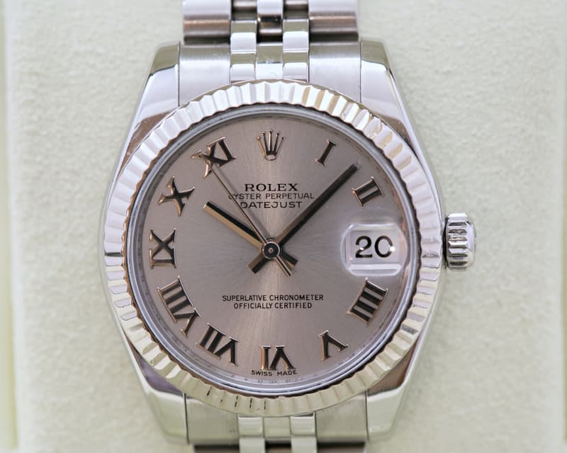 Rolex Datejust Midsize Oyster Rhodium Roman Dial