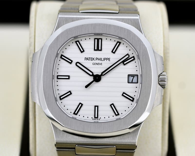 Patek Philippe Jumbo Nautilus White Dial SS / SS 