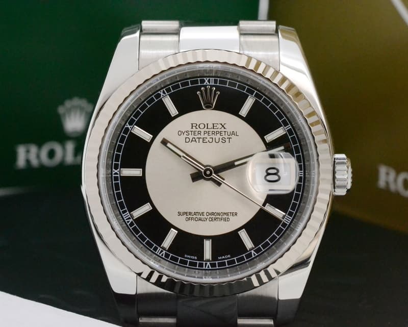 Rolex Datejust SS Silver / Black Dial 