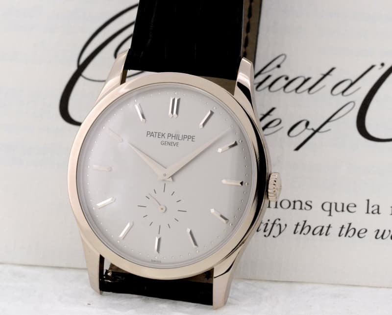 Patek Philippe Calatrava 18K White Gold Manual Wind