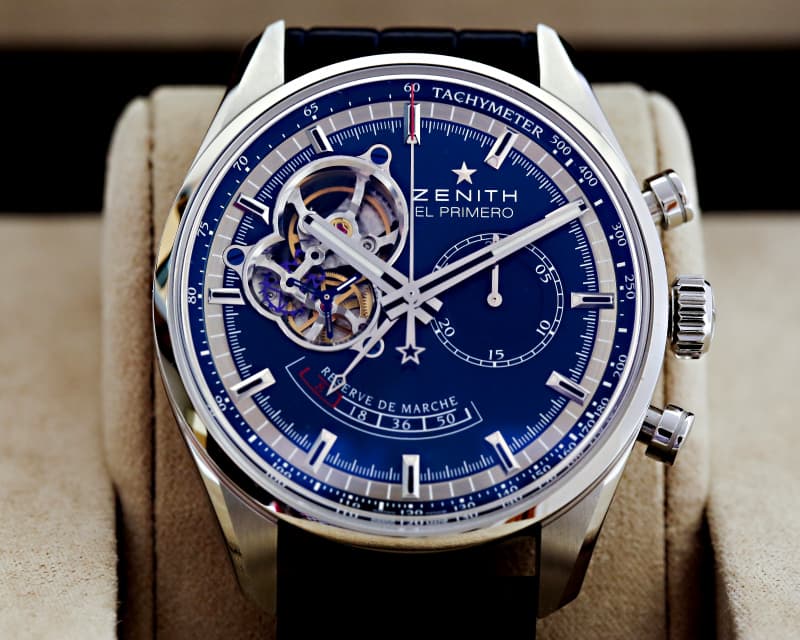 Zenith Chronomaster Open Power Reserve Blue Dial SS Limited