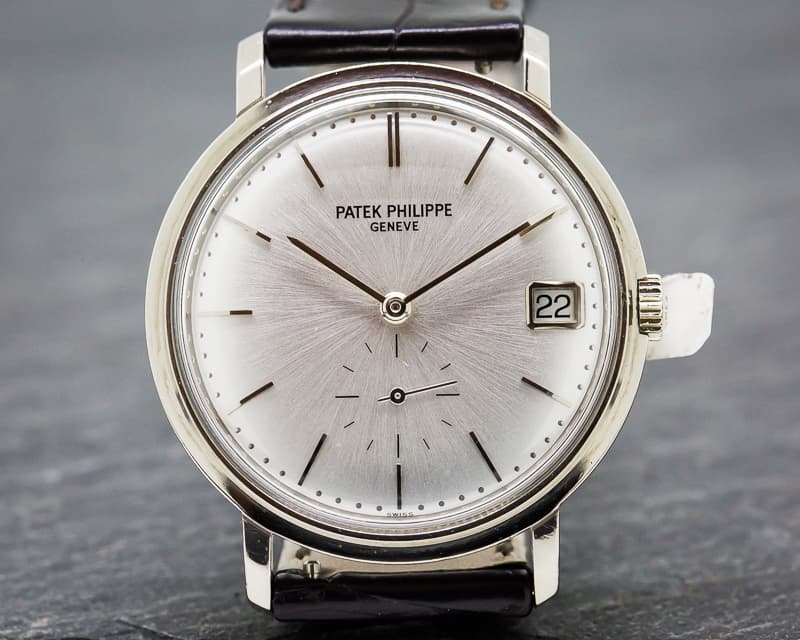 Patek Philippe 3445G Vintage Calatrava Automatic 18K White Gold 
