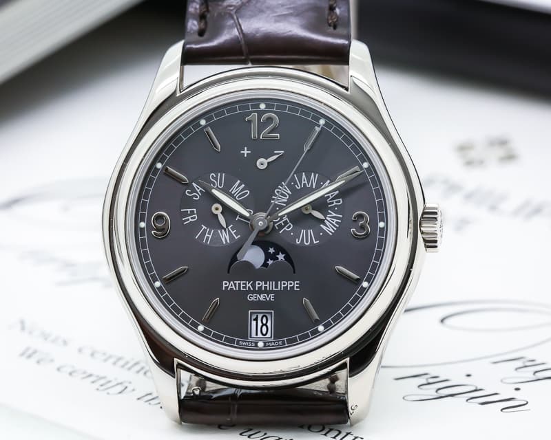 Patek Philippe Annual Calendar 18K White Gold Gray Dial 