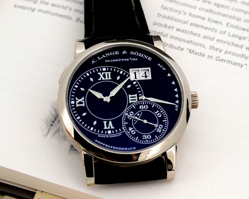 A. Lange and Sohne Grand Lange 1 Luminous 18K White Gold 