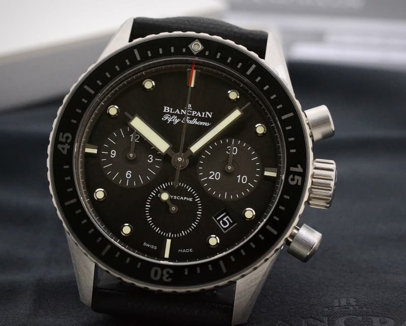 Blancpain Fifty Fathoms Bathyscaphe Flyback Chronograph SS / Nato