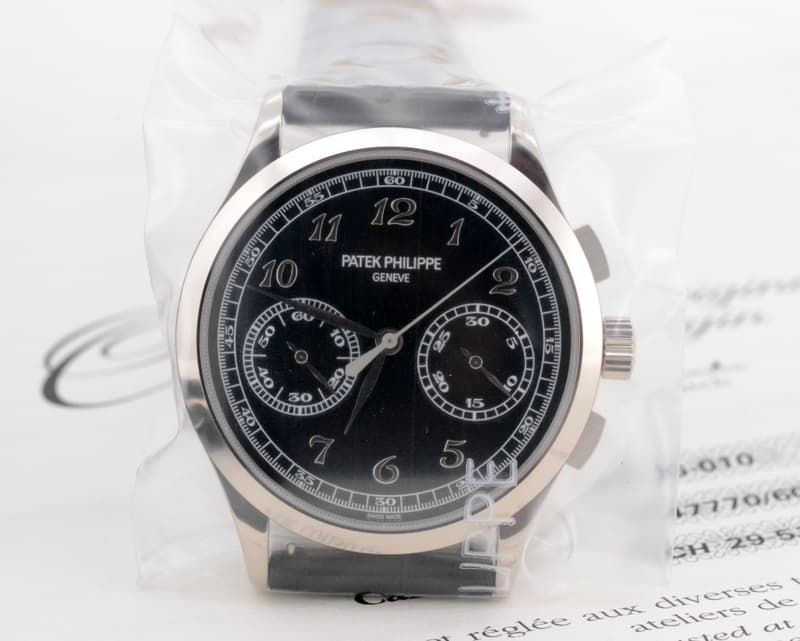 Patek Philippe Chronograph 18K White Gold Black Dial *SEALED*