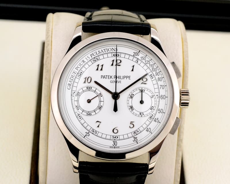 Patek Philippe Chronograph 18K White Gold 
