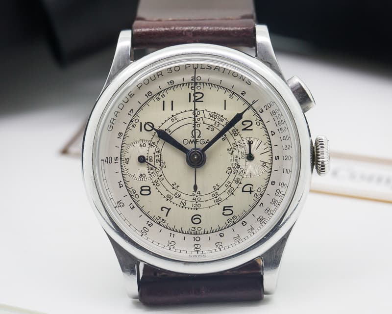 Omega Vintage Monopusher Chronograph 33.3 Circa 1953