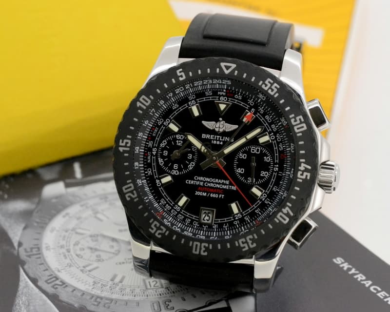 Breitling Professional Skyracer Chronograph SS / Rubber
