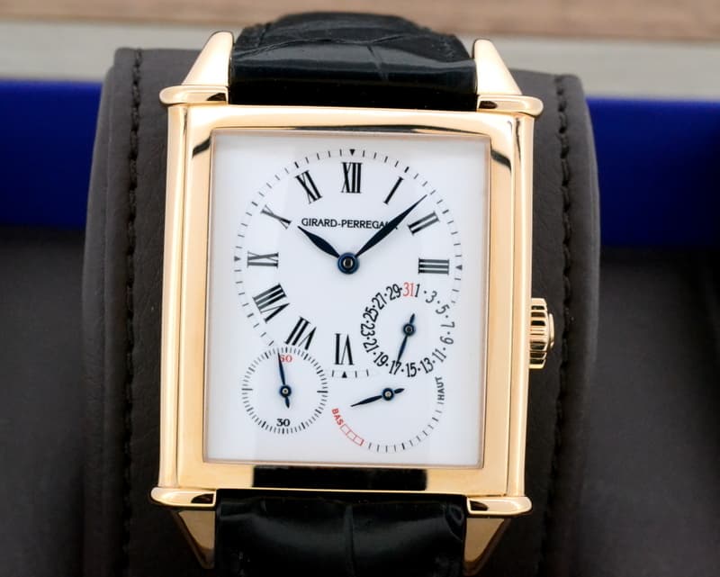 Girard Perregaux Vintage 1945 XXL Automatic 18K Rose Gold / Enamel Dial