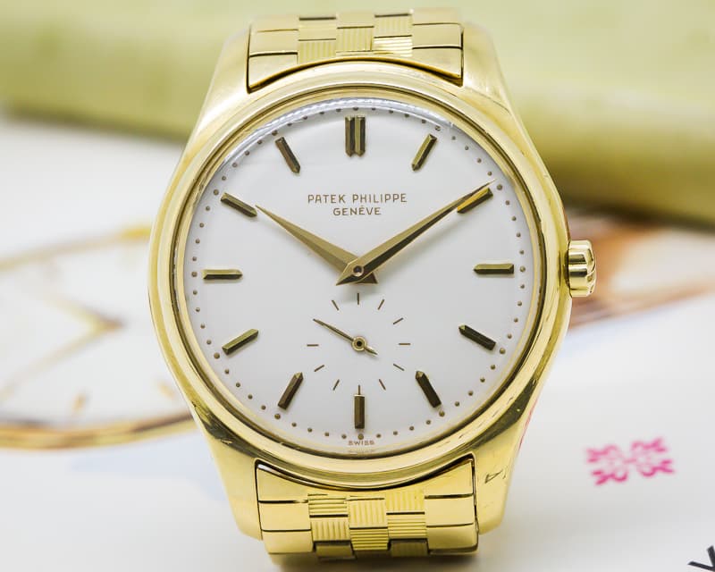 Patek Philippe Vintage Calatrava Automatic Enamel 18K Yellow Gold / Bracelet