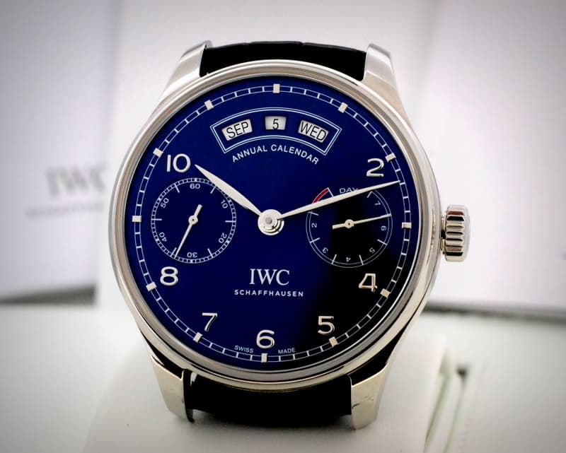 IWC Portuguese Annual Calendar SS Blue Dial