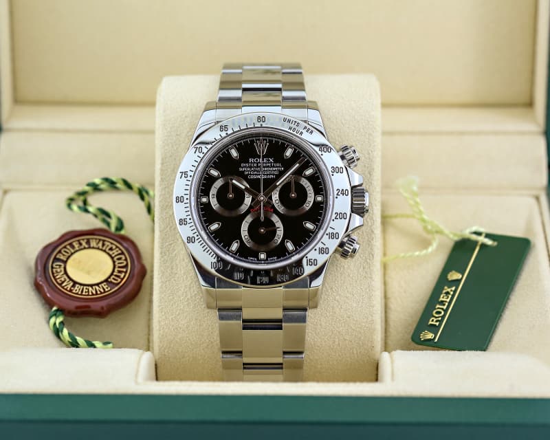 Rolex Daytona SS Black Dial