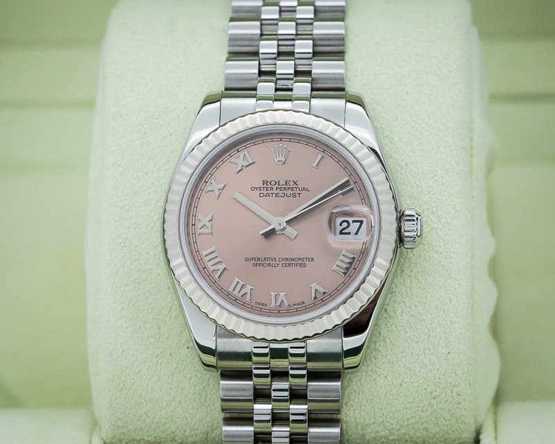 Rolex Datejust Midsize Oyster Pink Roman Dial