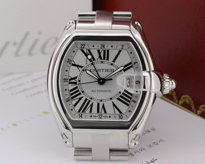 Cartier Roadster GMT XL SS