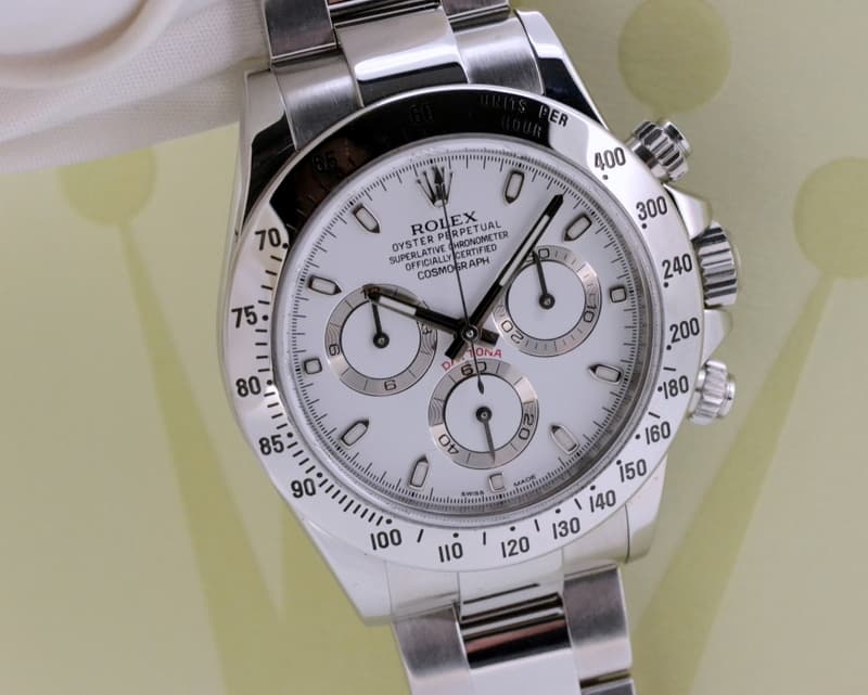 Rolex Daytona White Dial SS 