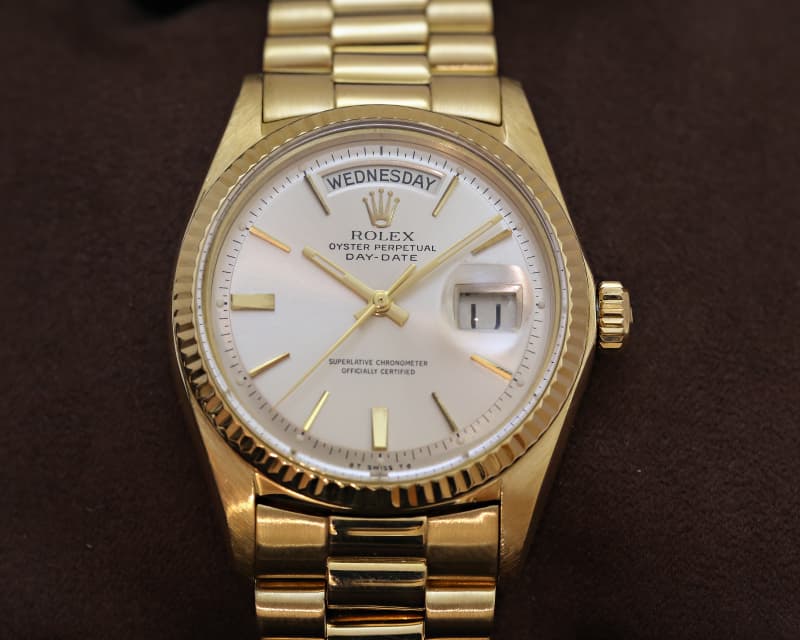 Rolex Oyster Perpetual Day Date 18K Yellow Gold