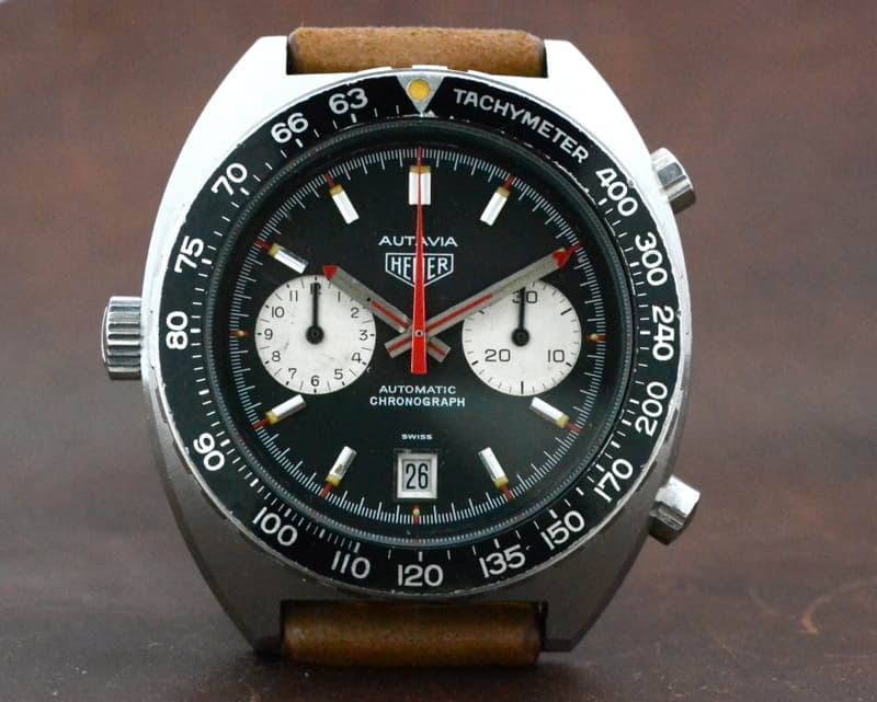 Heuer Vintage Autavia Calibre 12 SS / Leather