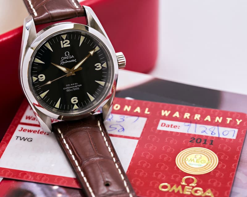 Omega Aqua Terra Railmaster SS Black Dial