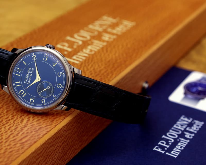 F. P. Journe Chronometre Bleu Tantalum Blue Dial 