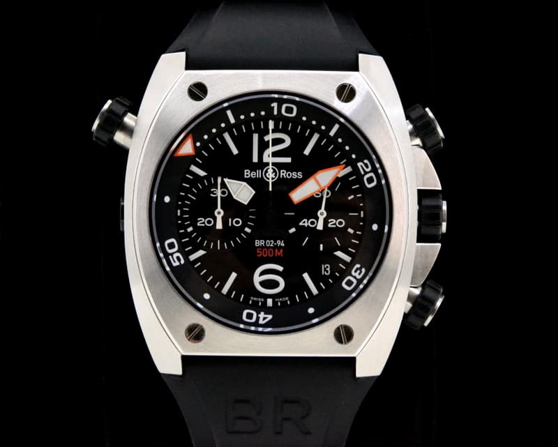 Bell & Ross BR 02-94 Chronograph SS / Rubber
