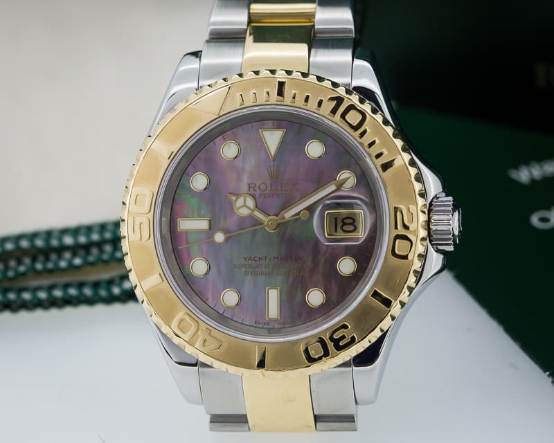 Rolex Yacht Master 18K / SS Tahitian MOP Dial
