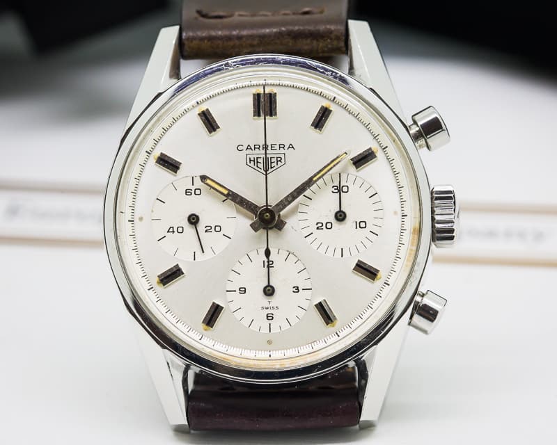 Heuer Vintage Carrera Silver Dial Circa 1960s