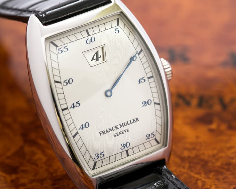 Franck Muller Jump Hour Silver Dial Platinum Case
