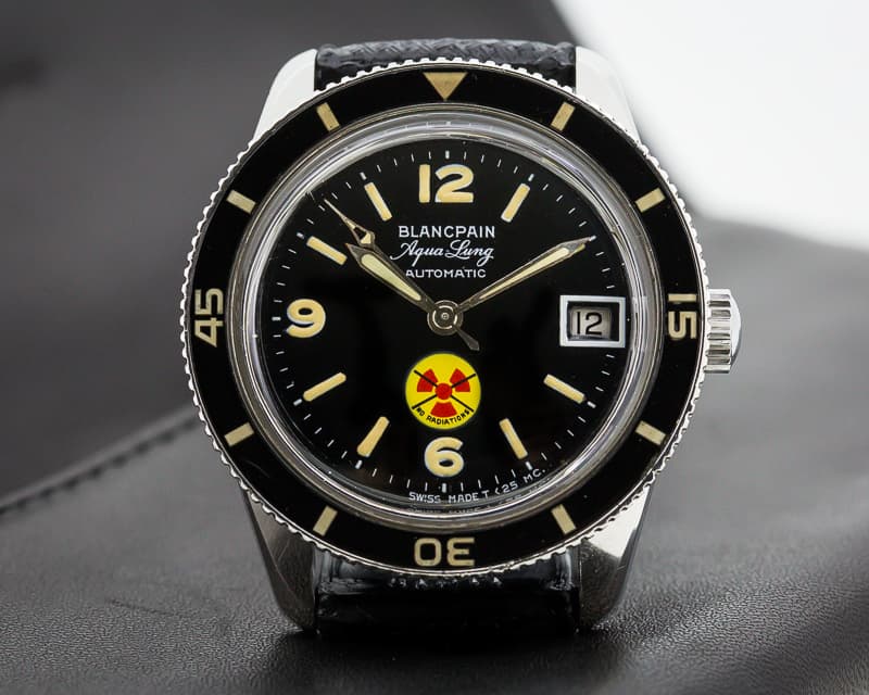 Blancpain Vintage Fifty Fathoms Aqualung NO RADIATION Circa 1960's 36MM