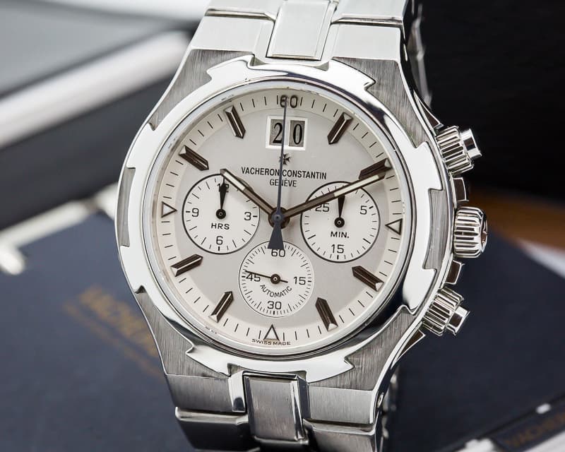Vacheron Constantin Overseas Chronograph SS White Dial 