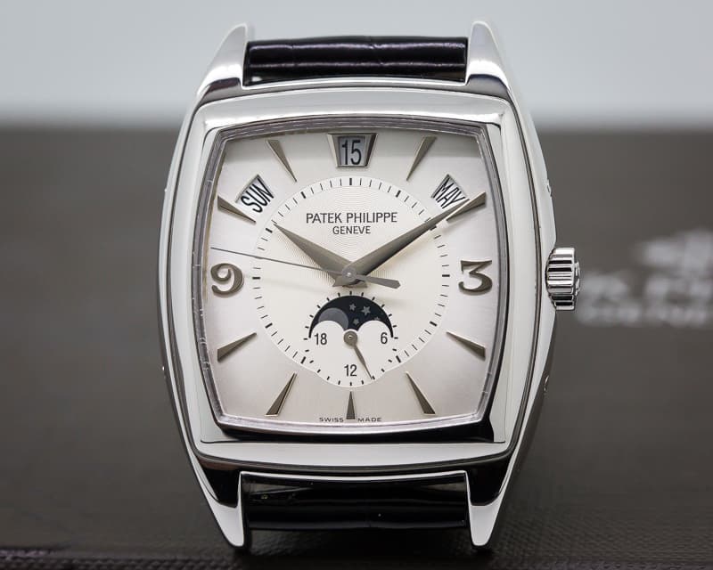 Patek Philippe Gondolo Calendario 18K White Gold Silver Dial 