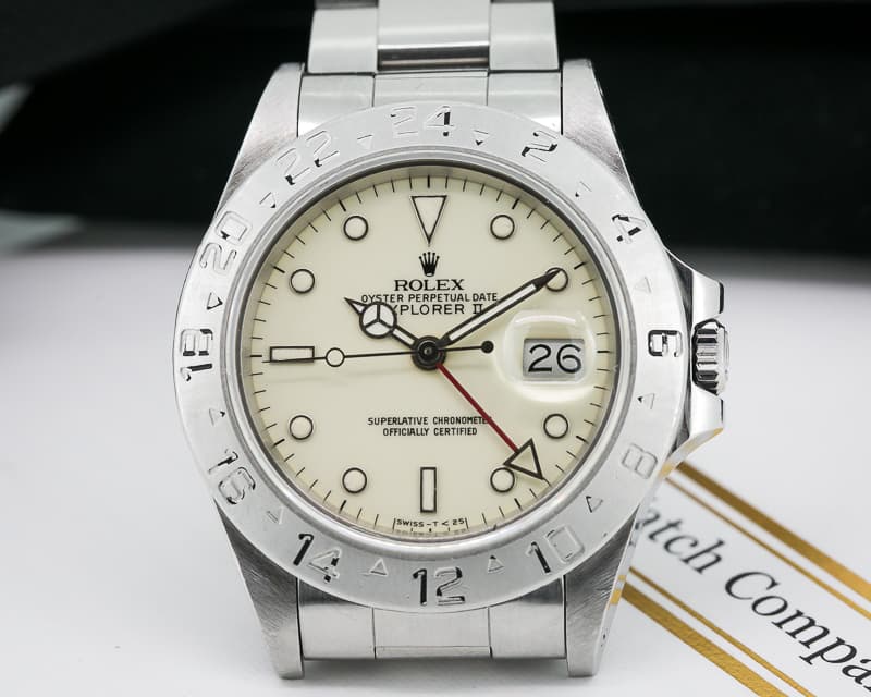 Rolex Explorer II "Cream" Dial SS / SS